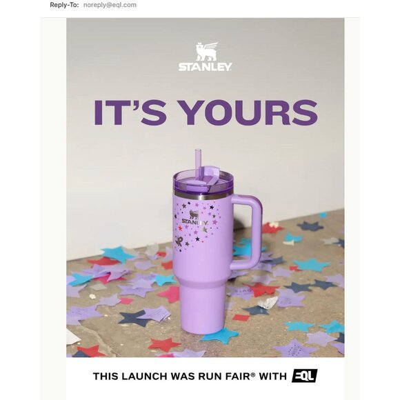STANLEY X OLIVIA RODRIGO Quencher H2.O FlowState™ Tumbler 40 OZ NEW Purple NIB - Picture 10 of 12